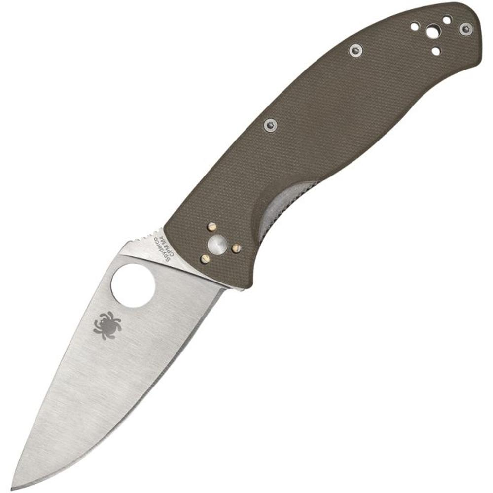 Spyderco Tenacious Satin CPM-M4 Blade Brown G10 Handle | 10043081