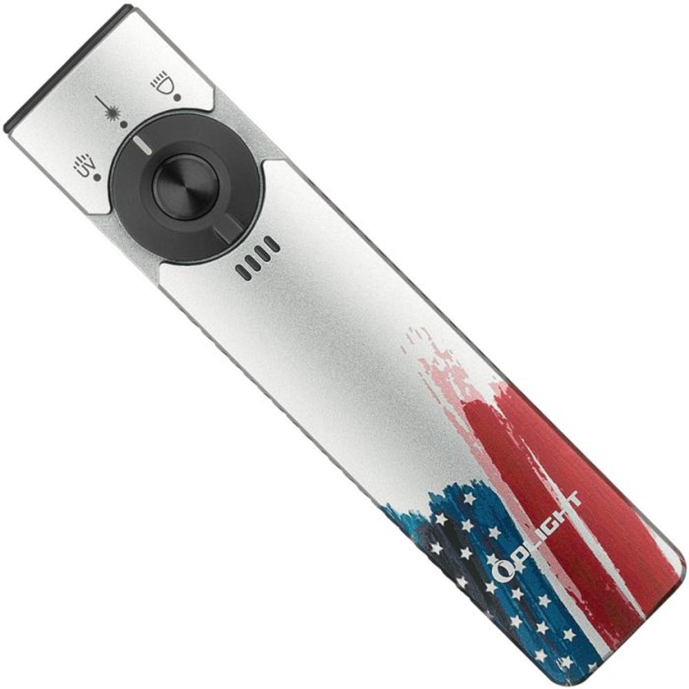 Olight Arkfeld Pro Flat EDC Stars  Stripes Flashlight with Cool White LED Light UV and Laser | 10039073
