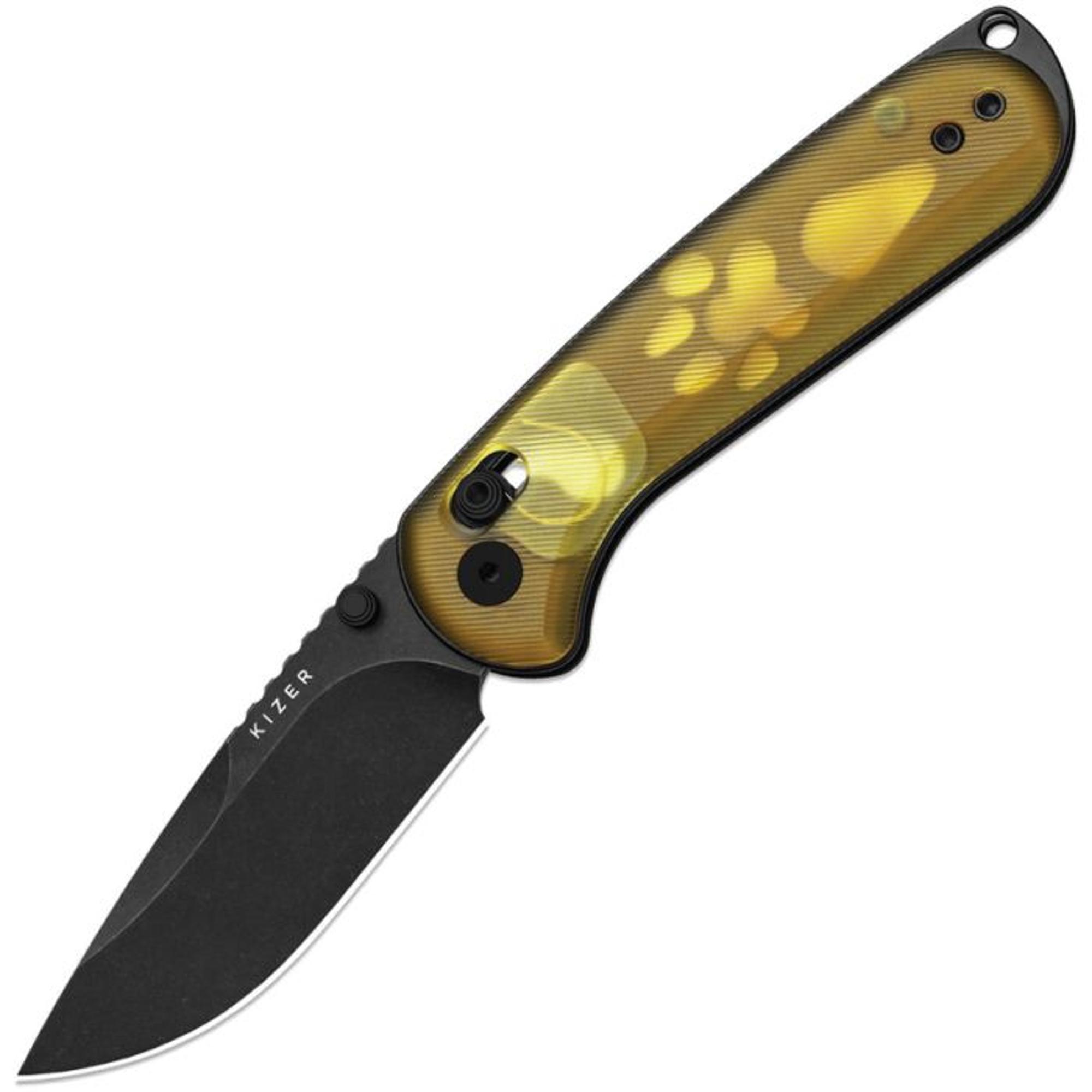 Kizer Cutlery Buddy II  Kizer Clutch Lock PEI Handle AEBL PVD Coated Blade | NEW | 10047427