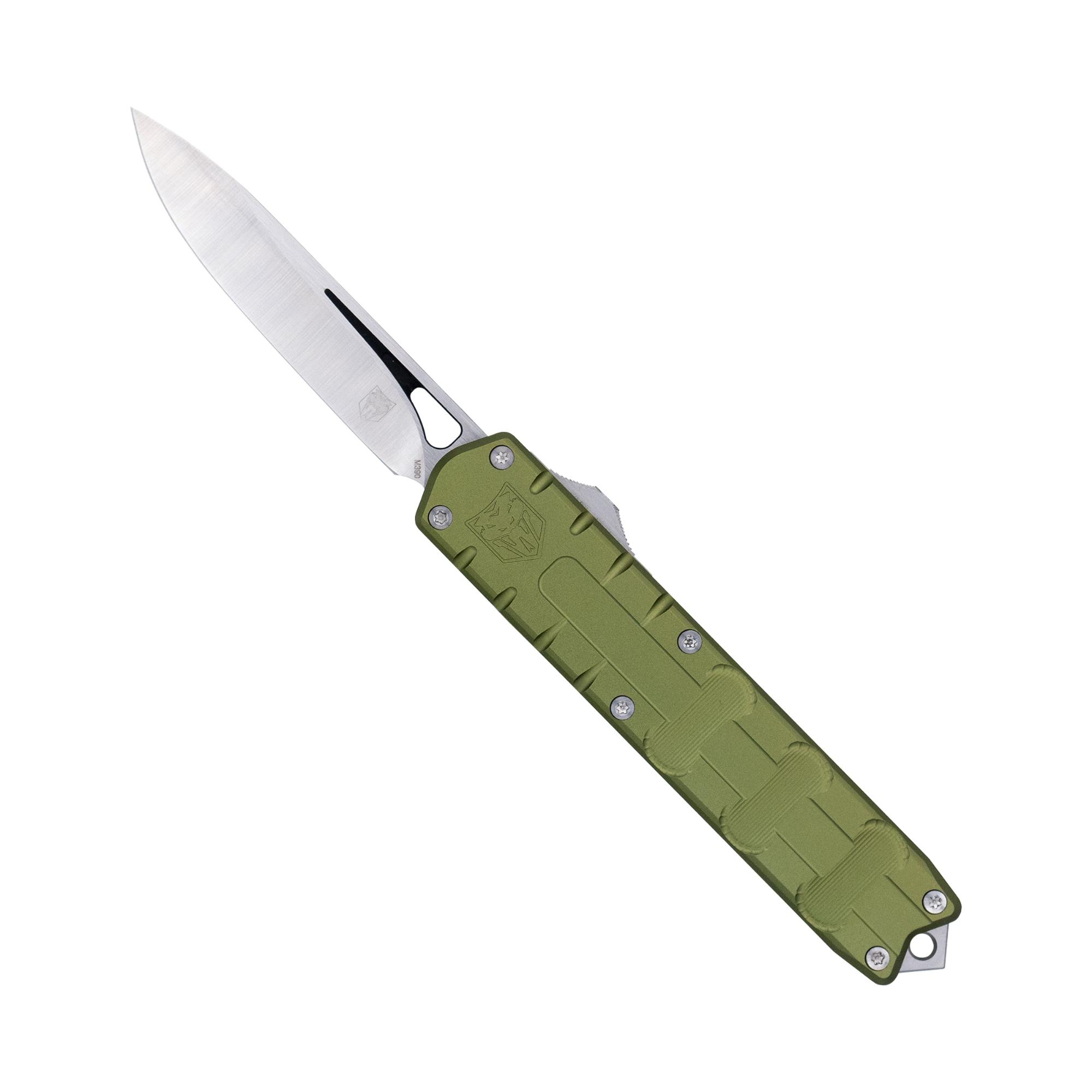 Cobratec Large Enforcer, 3.25 Inch M390 Drop Point Blade, OD Green Aluminum Handle | COBRATEC | 10007748