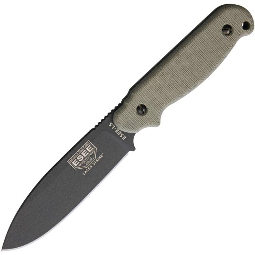 ESEE Knives Laser Strike Survival Knife Fixed 5 1095HC Gunsmoke Gray Blade | 10000698