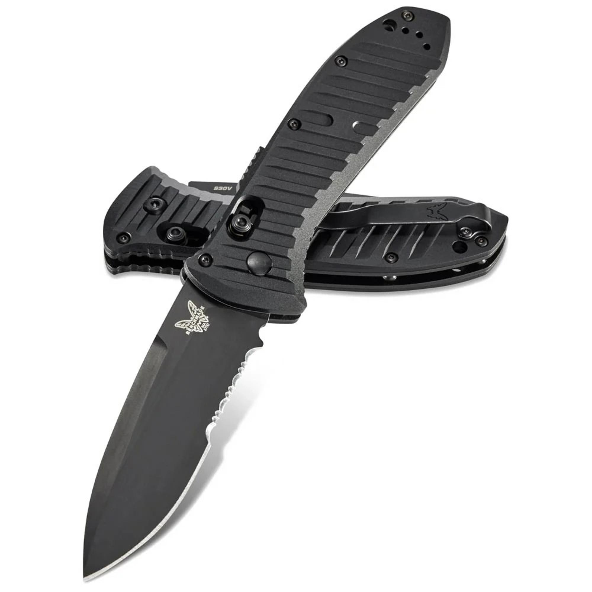 Benchmade Presidio Auto Folding Knife 3.72 Inch Black S30V Drop Point P/S Blade | 10006152