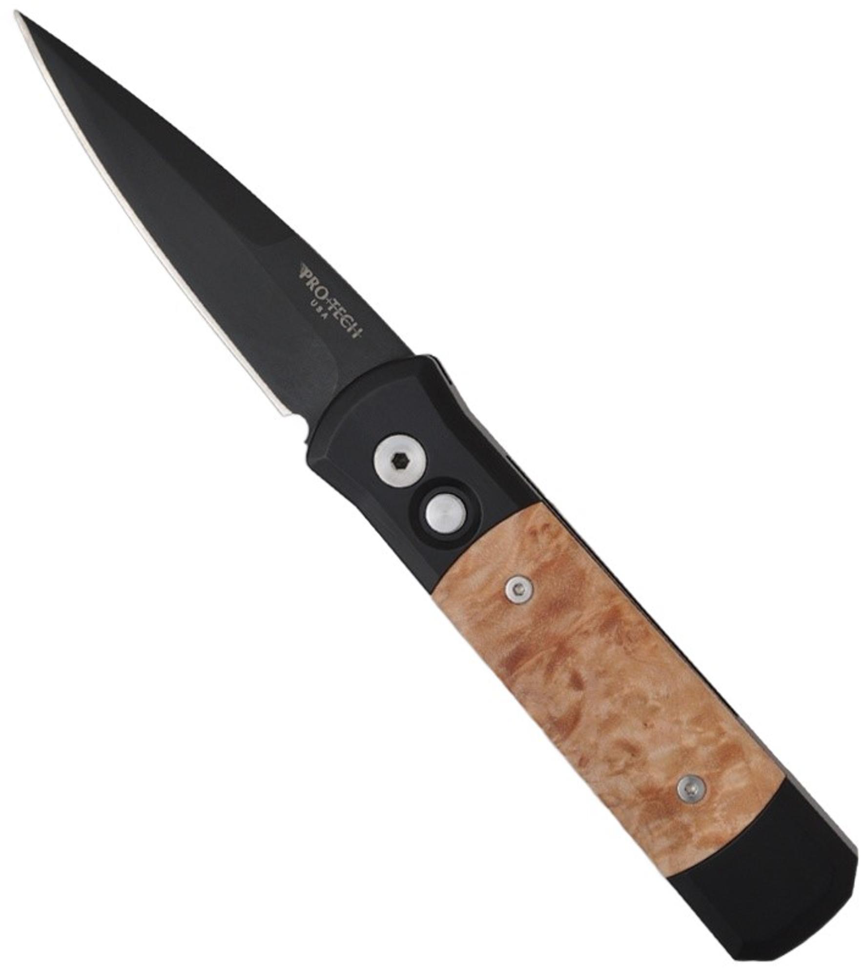 ProTech Godson Automatic Knife Maple Burl | MGE WHOLESALE INC. | 10047044