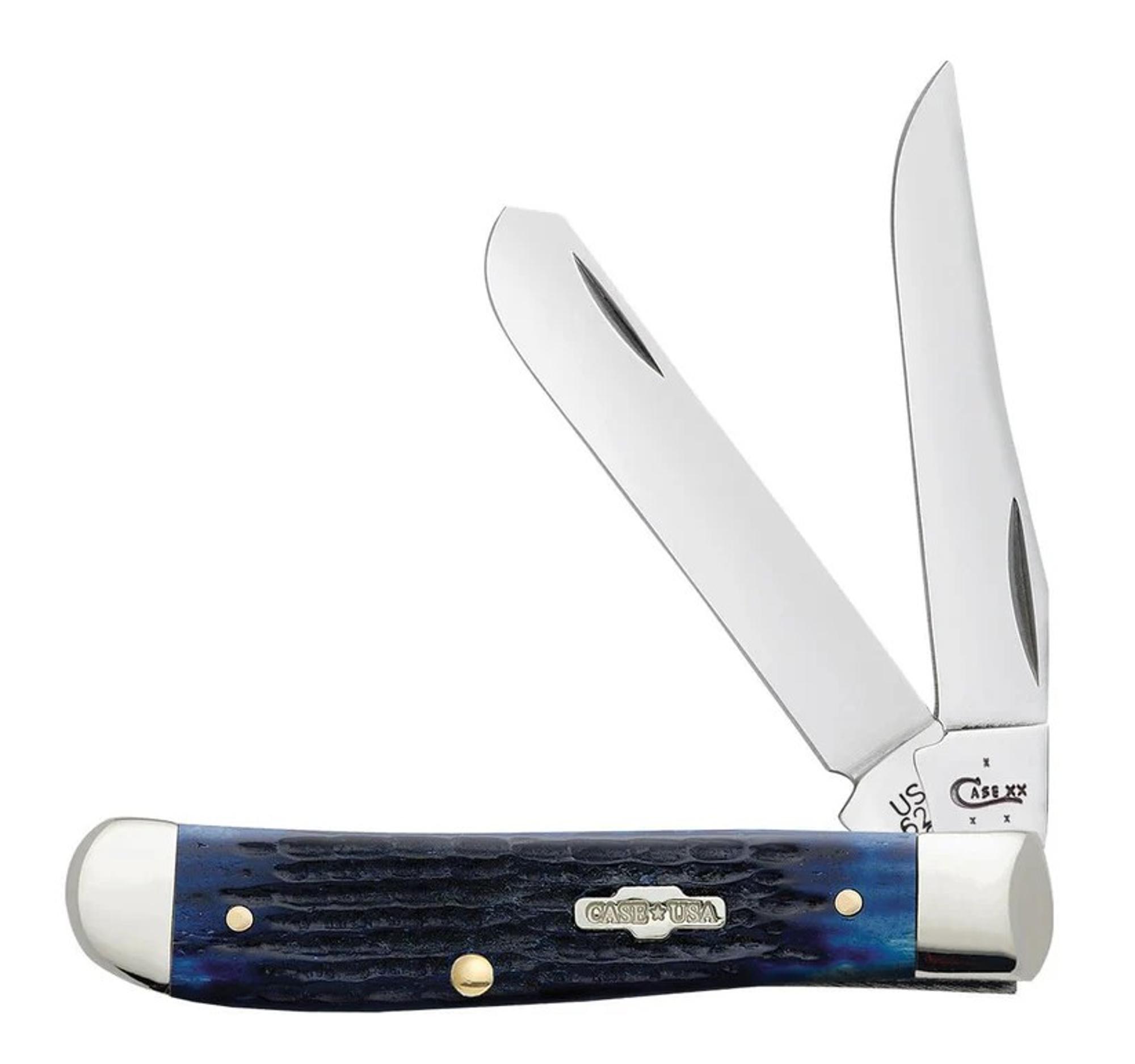 Case Cutlery Rogers Corn Cob Jig Blue Bone Mini Trapper | 10006786