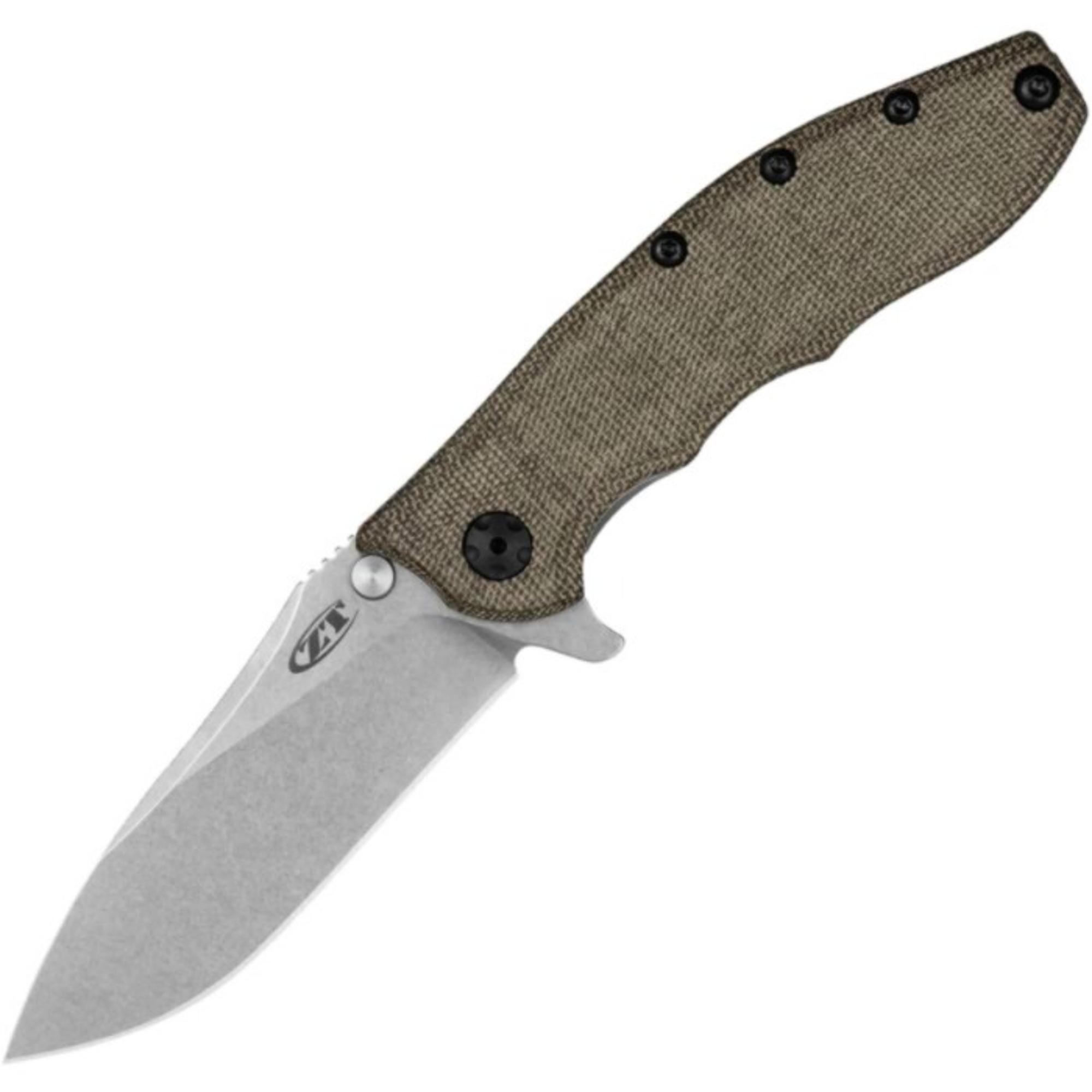 Zero Tolerance Hinderer 0562MIC Frame Lock Knife Micarta | BLUE RIDGE KNIVES | 10046879