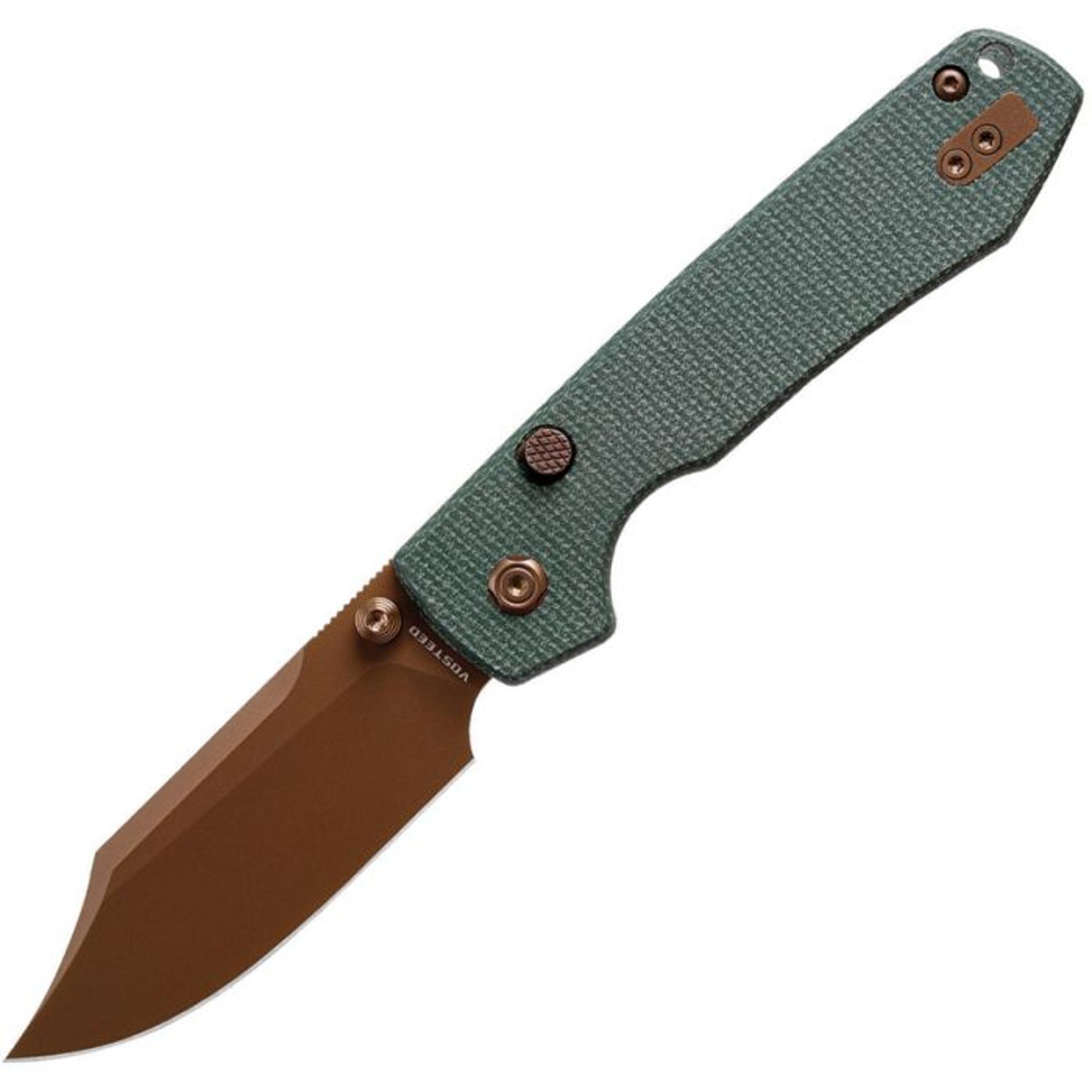 Vosteed Raccoon  Top Liner Lock 3.25 Inch 14C28N Blade  Micarta Handle  A2922 | 10045769