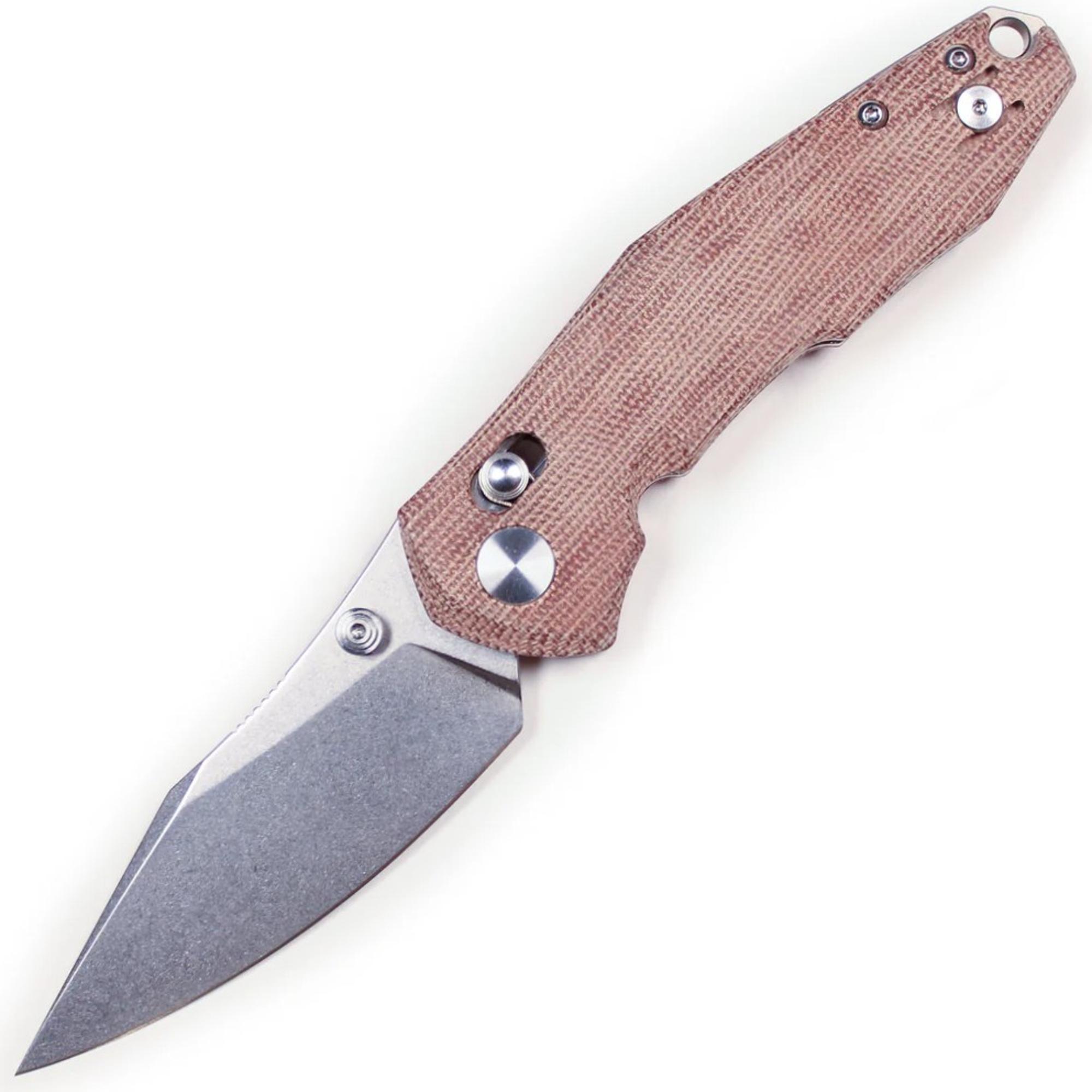 Giant Mouse ACE NAZCA  Natural, 3.15 Inch Bohler M390 Microclean Stainless Blade, Natural Micarta Handle | GIANT MOUSE | 10001236
