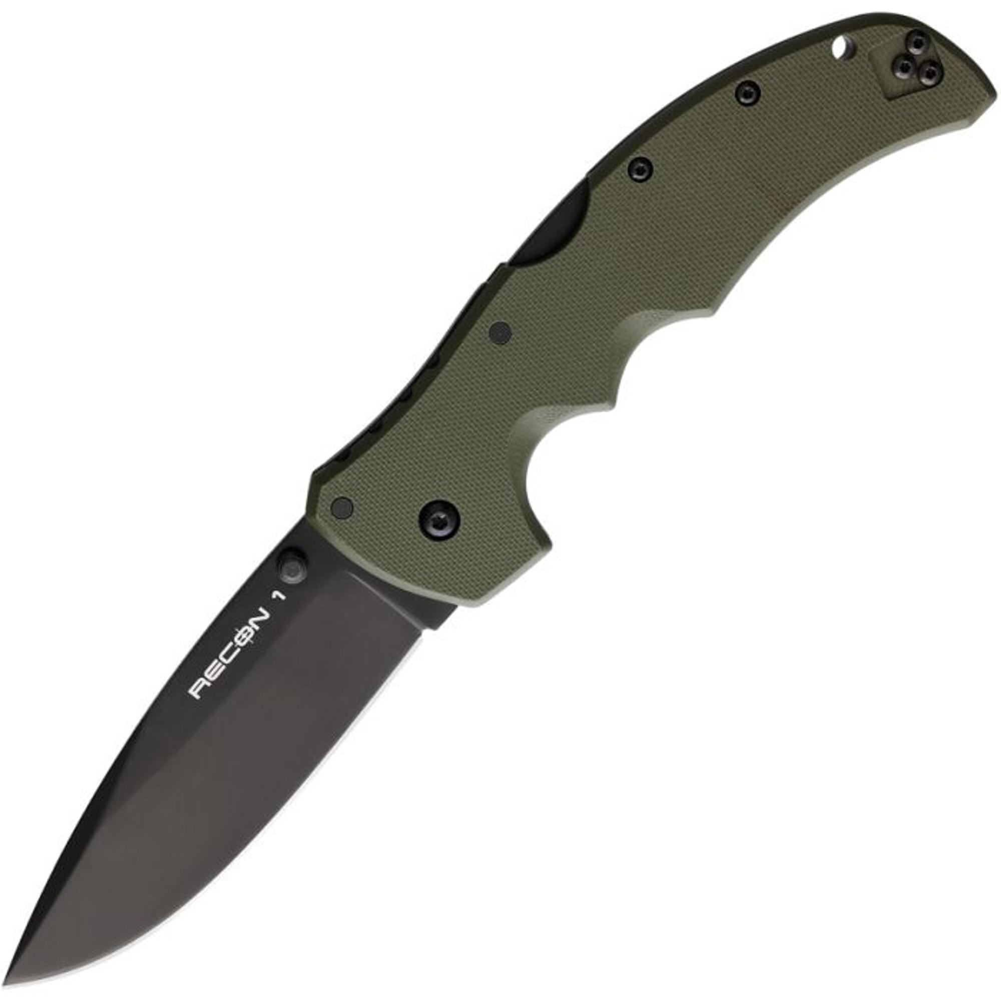 Cold Steel Recon 1 Spear Point Lockback Knife OD Green G10 | BLUE RIDGE KNIVES | 10011897